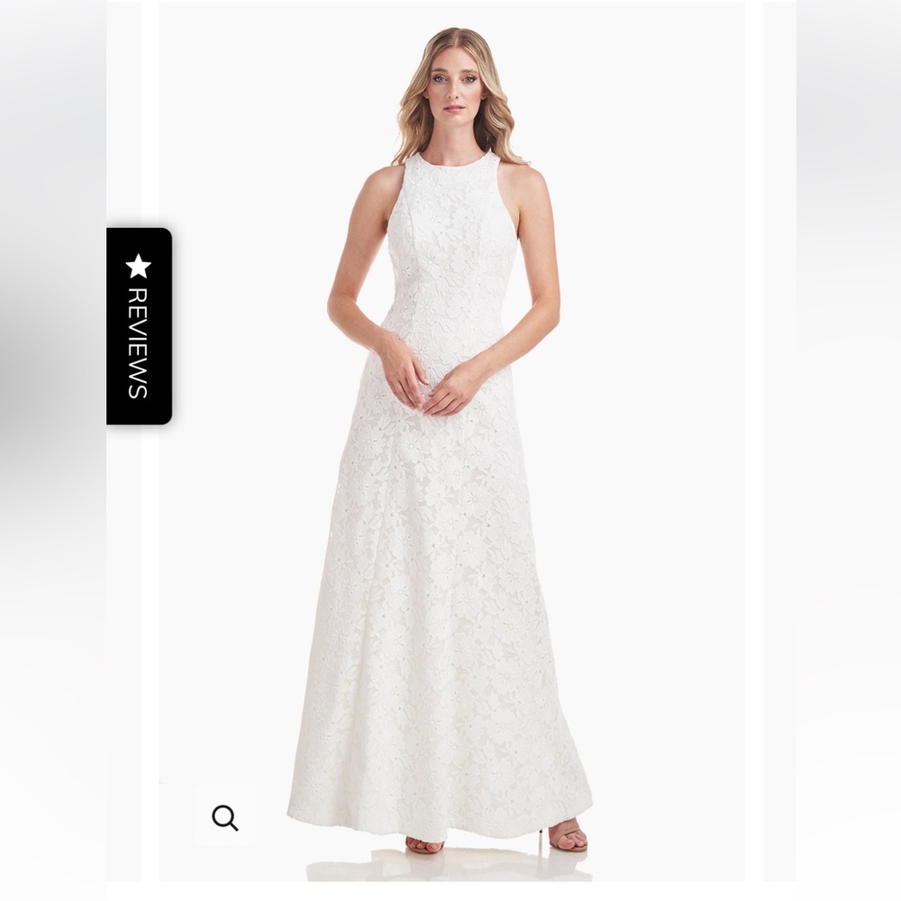 White lace gown